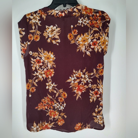 Daniel Rainn Women's Short Sleeve Brown Top Size PS - Picture 4 of 7